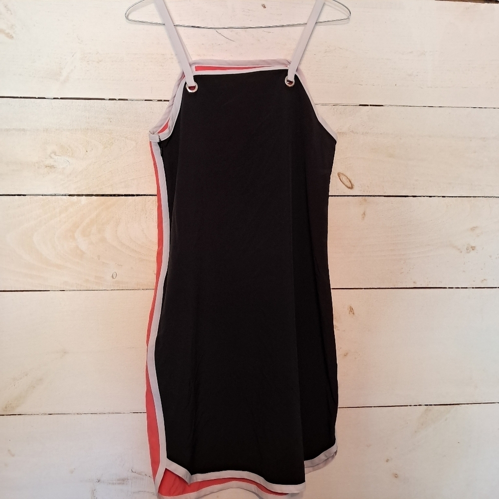 Fabletics Sleeveless Wonda Dress Desert Rose And Black White Trim Size Small - Picture 3 of 7